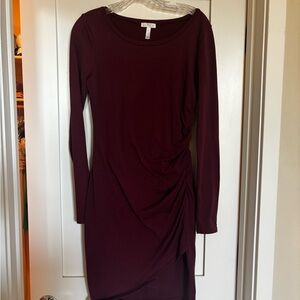 Leith Deep Burgundy Midi Dress